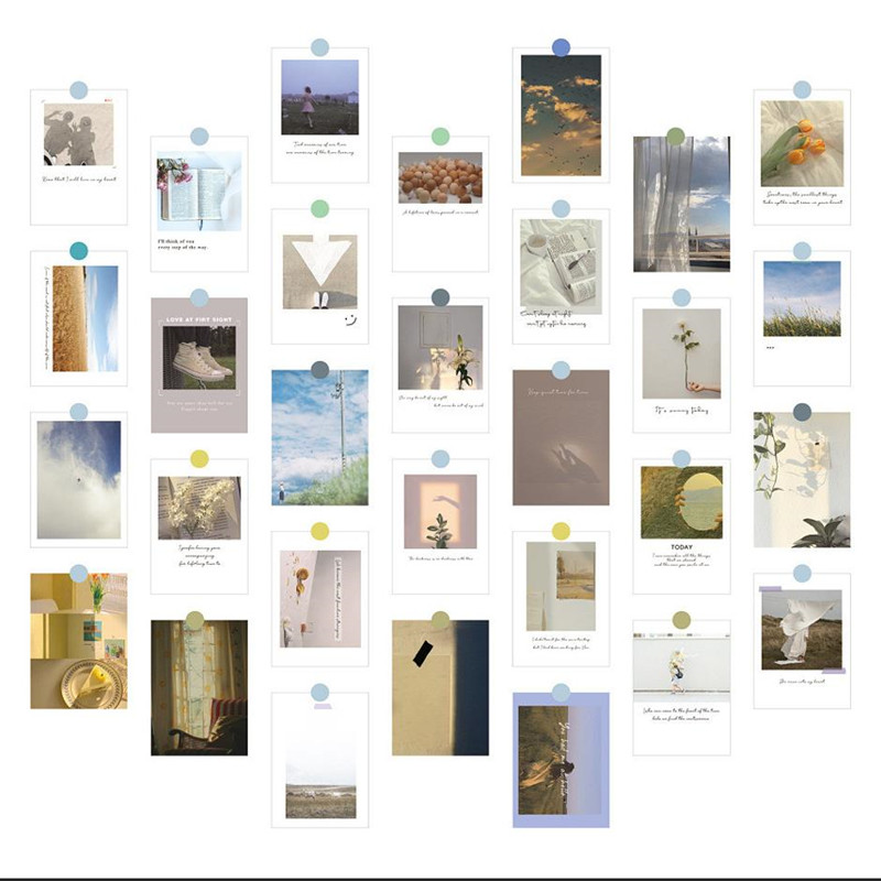 30Pcs Aesthetic INS Living Pos - đánh giá và giá Photography Aesthetic