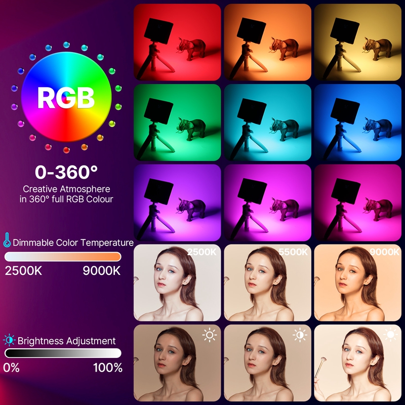 Ulanzi LT002 7 inch Pocket LED - đánh giá và giá Pixel Art Led Panel