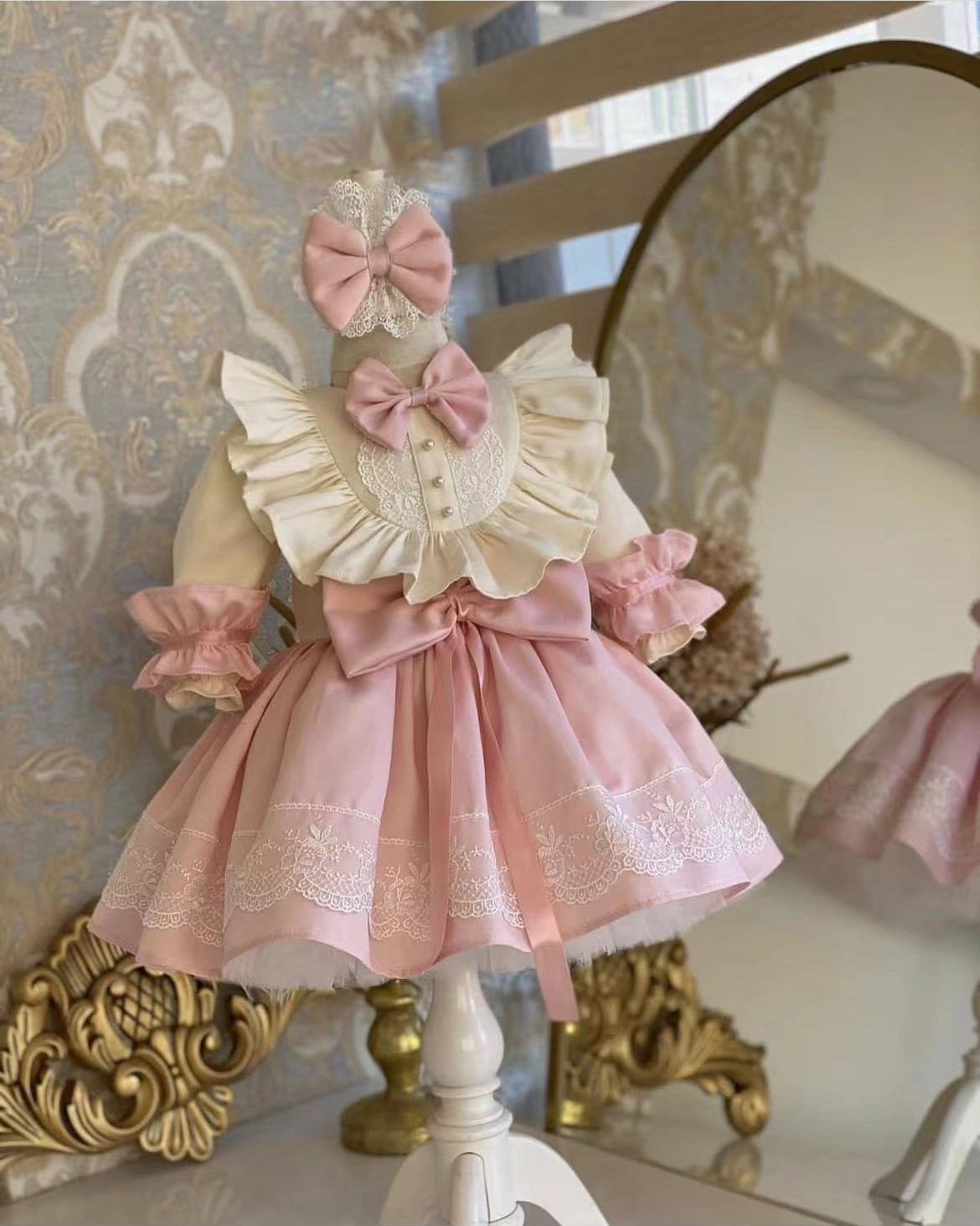 0-12Y Baby Girl Spring Pink Tu - đánh giá và giá Photography Vintage Style